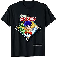 Amazon | 「がんばれゴエモン」ゴエモン 和柄 Tシャツ | Tシャツ